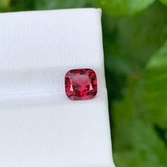 1.75 Carat Natural Loose Red Garnet Fancy Cushion Cut African Gemstone