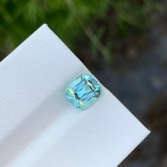 1.75 Carat Natural Loose Seafoam Tourmaline Cushion Shape Gem For Ring