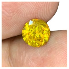 1,75 Karat natürlicher loser Sphene/Titanit runde Form Edelstein