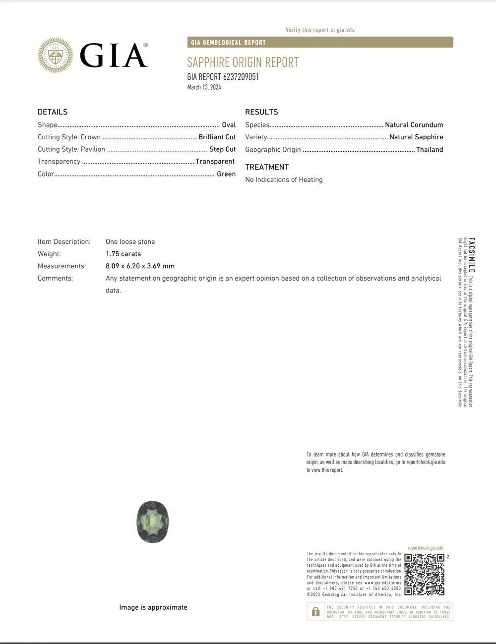 1.75 Carat NO HEAT GIA Green Sapphire and Diamond Gold Statement Cocktail Ring For Sale 1