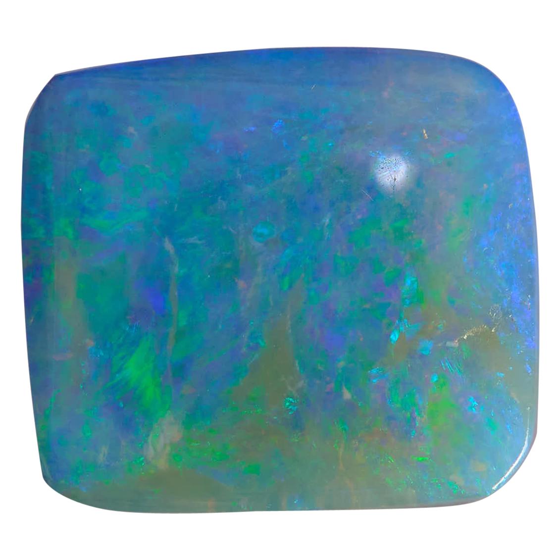 Ethically sourced Australian 1.75 Carat Square Cut Opal Stone for Bespoke Design
