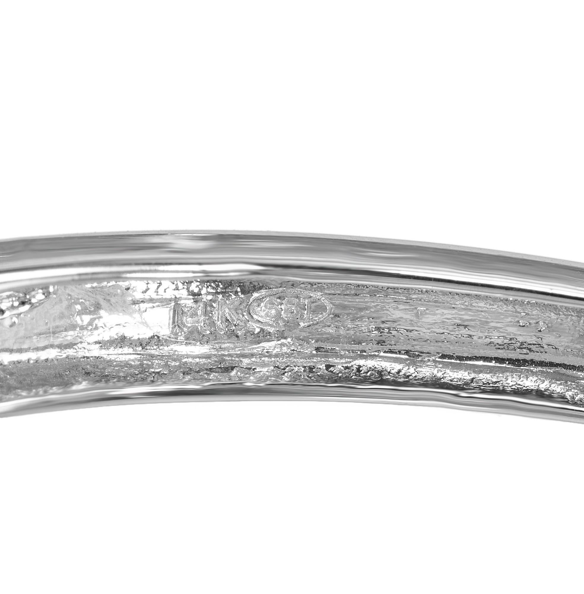 Bracciale in oro con zaffiro rosa e diamante bianco da 1,75 carati in vendita 1