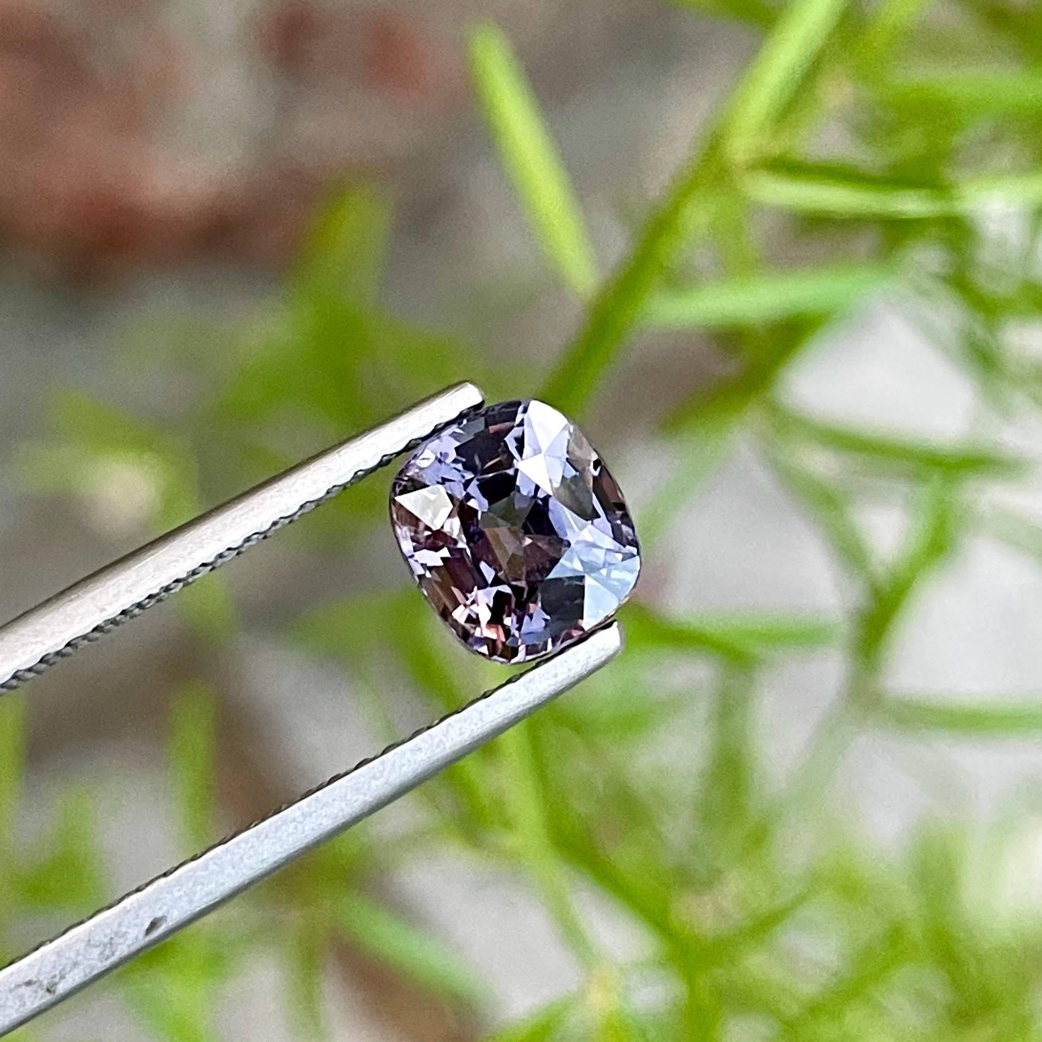 Weight 1.75 carats 
Dimensions 6.9x6.2x4.9 mm
Treatment None 
Origin Burma 
Clarity VVS
Shape Cushion 
Cut Fancy Cushion 



The 1.75 carats Gray Burmese Spinel Stone is a captivating natural gemstone renowned for its elegant beauty and inherent