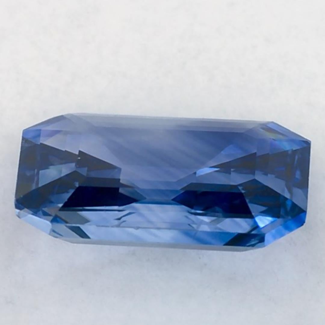 1.75 carati di zaffiro blu ottagonale sfuso In condizioni Nuovo in vendita a Fort Lee, NJ