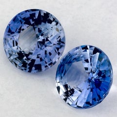 1.75 Karat Blauer runder Saphir, loser Edelstein