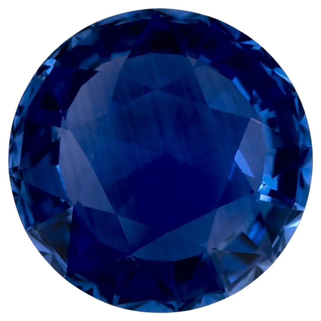 1.75 Ct Blue Sapphire Round Loose Gemstone