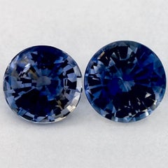 1.75 Ct Blue Sapphire Round Loose Gemstone