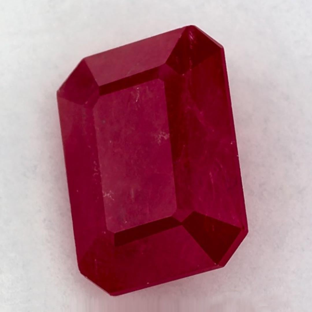 Taille octogone 1.75 Ct Ruby Octagon Cut Loose Gemstone (pierre précieuse en vrac) en vente