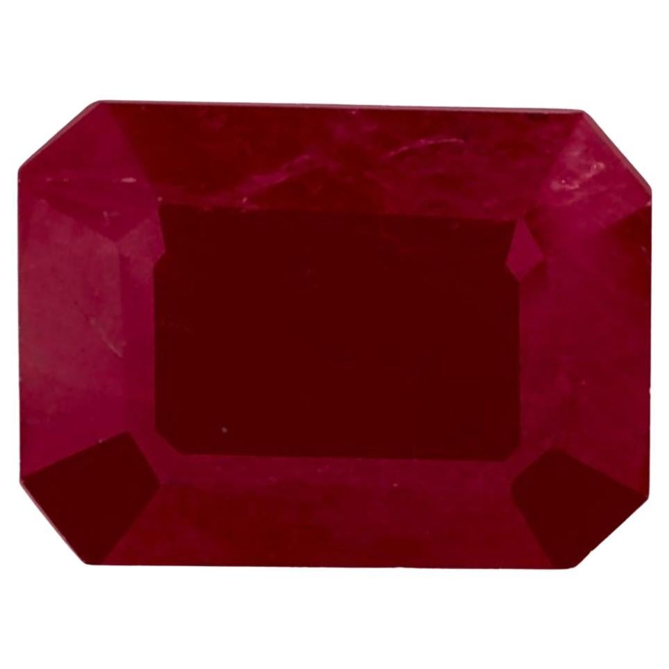 1.75 Ct Ruby Octagon Cut Loose Gemstone (pierre précieuse en vrac)
