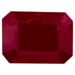 Gema suelta de Rubí talla octágono de 1.75 qt