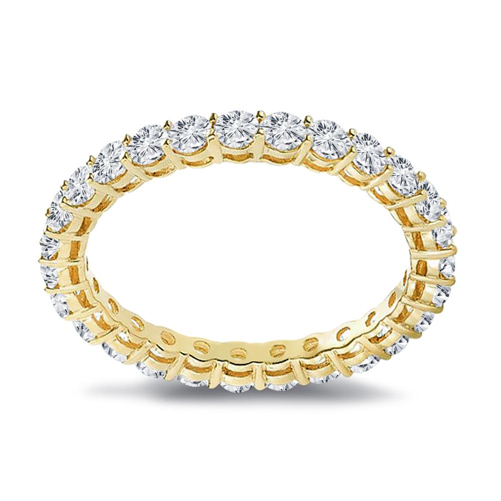For Sale:  1.75 Ct. Tw. Shared Prong Round Cut Natural Diamond Eternity Band 4