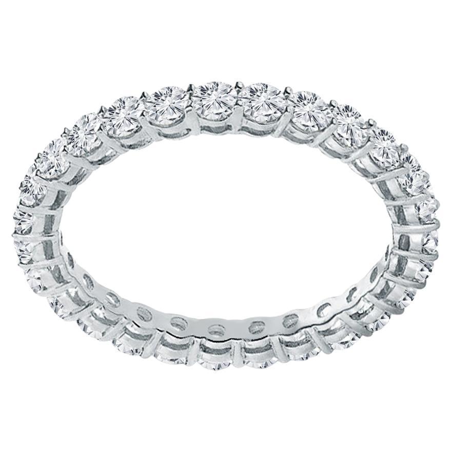 1.75 Ct. Tw. Shared Prong Round Cut Natural Diamond Eternity Band