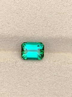 Pietra preziosa di tormalina naturale, pulita, di colore verde-bluastro, 1,75 carati, per gioielli, 7 mm