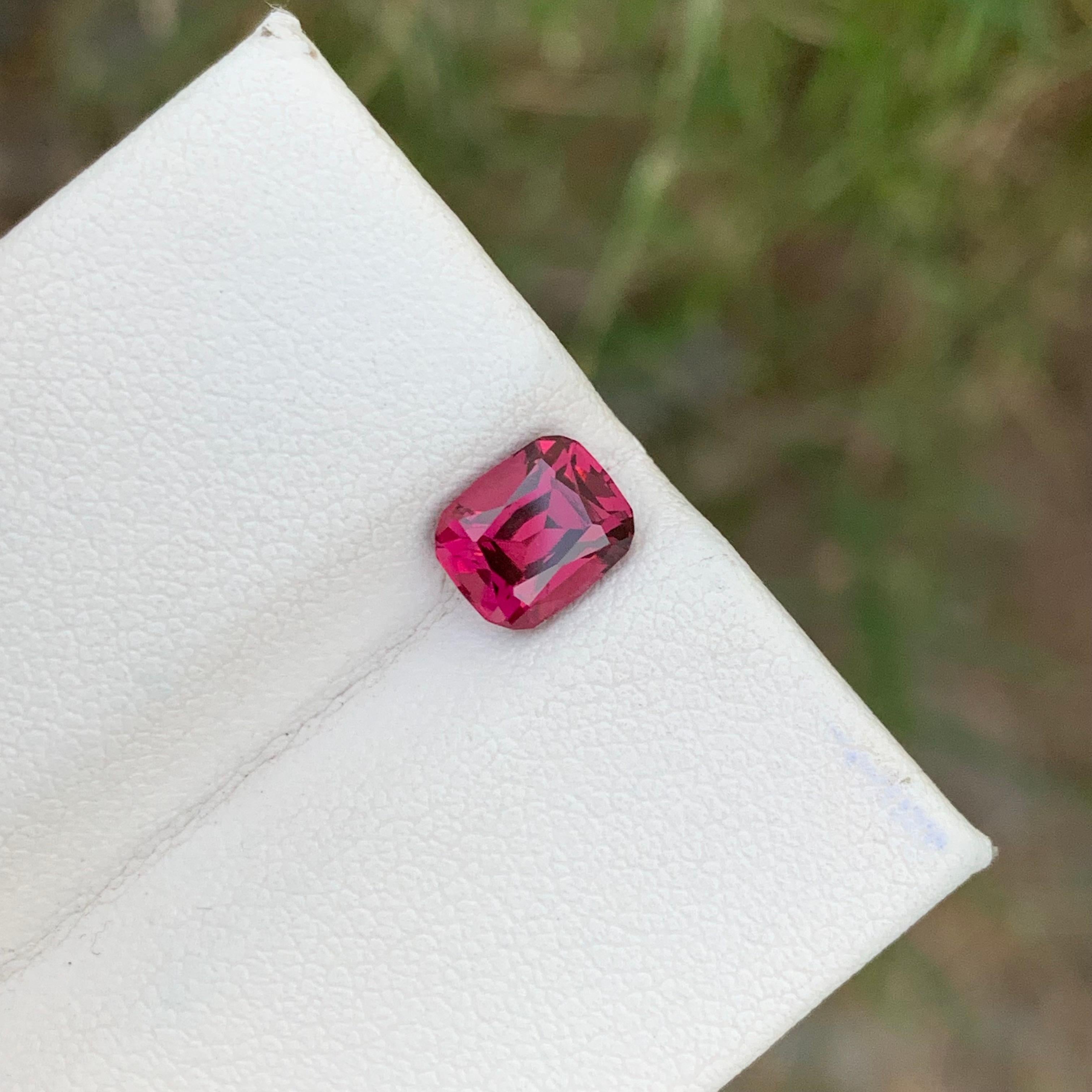 1.75 Cts Natural Loose Rhodolite Garnet Ring Gem From Tanzania Mine For Sale 3