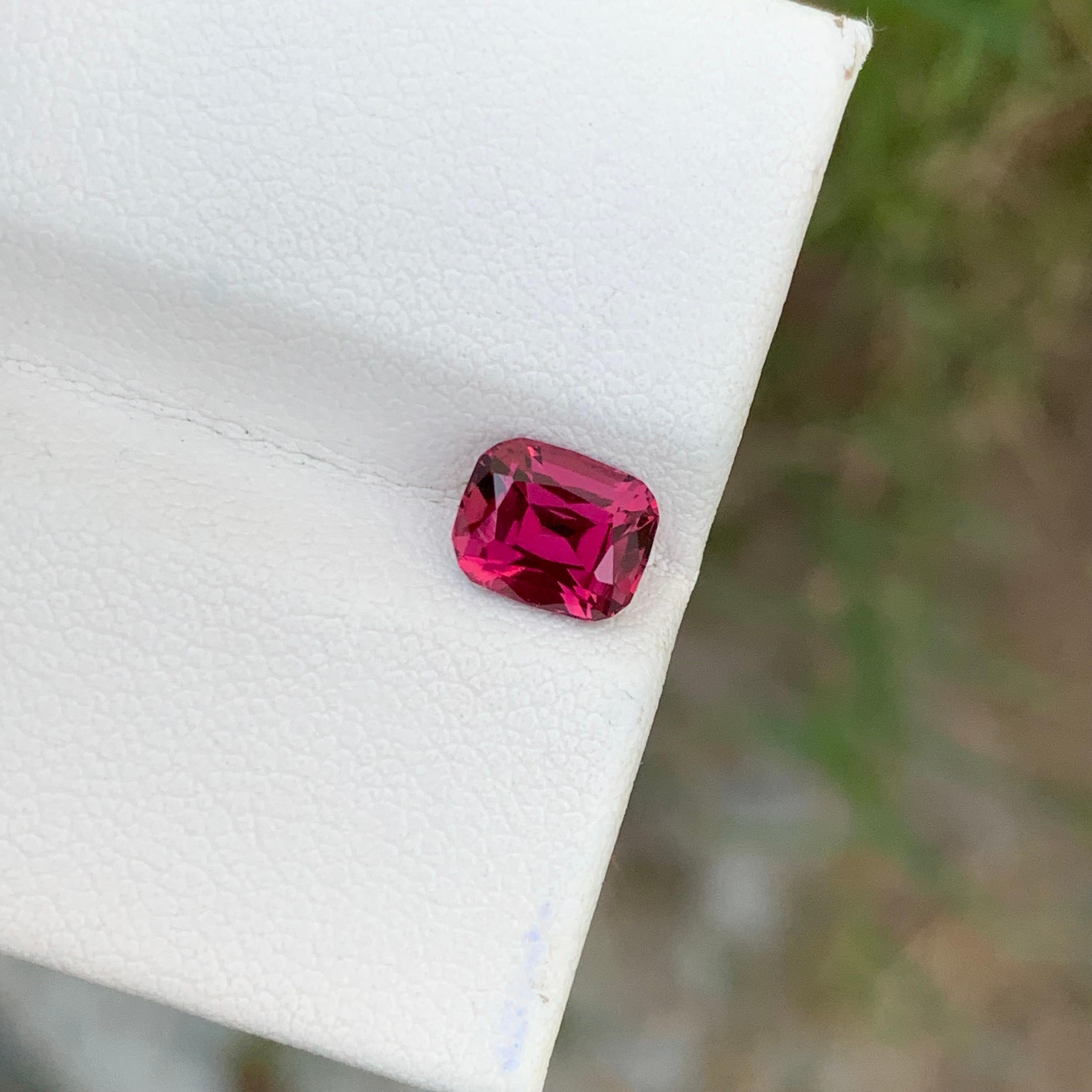 1.75 Cts Natural Loose Rhodolite Garnet Ring Gem From Tanzania Mine For Sale 5