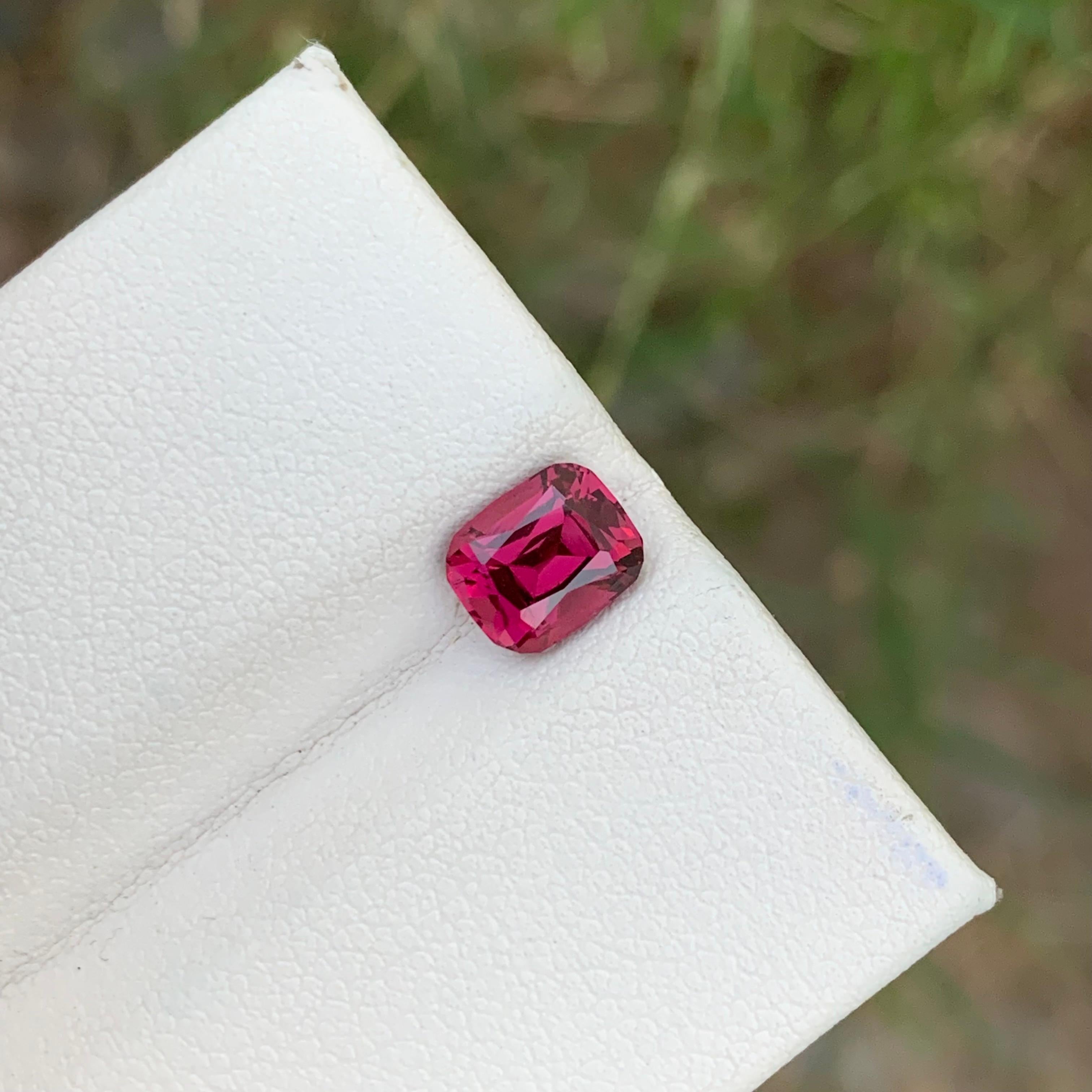 1.75 Cts Natural Loose Rhodolite Garnet Ring Gem From Tanzania Mine For Sale 1