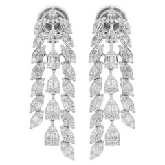 1,75 CTW SI/HI Diamant Ohrringe für Sie 14 Karat Weißgold