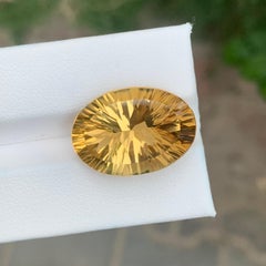 17.50 Carat Natural Loose Citrine Oval Shape Brazilian Gemstone
