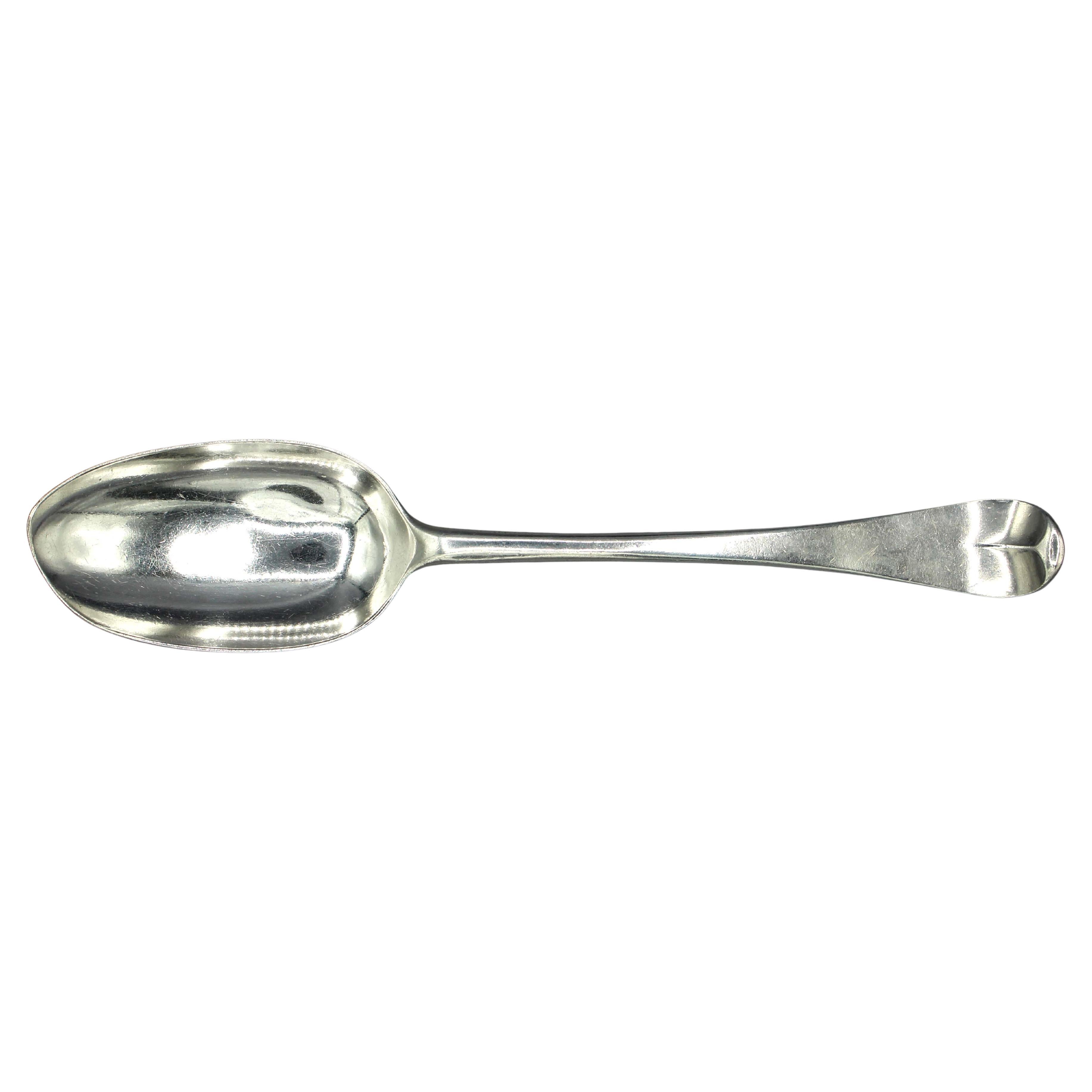 1750 Hanoverian Pattern Sterling Silver Tablespoon by Marmaduke Daintrey For Sale