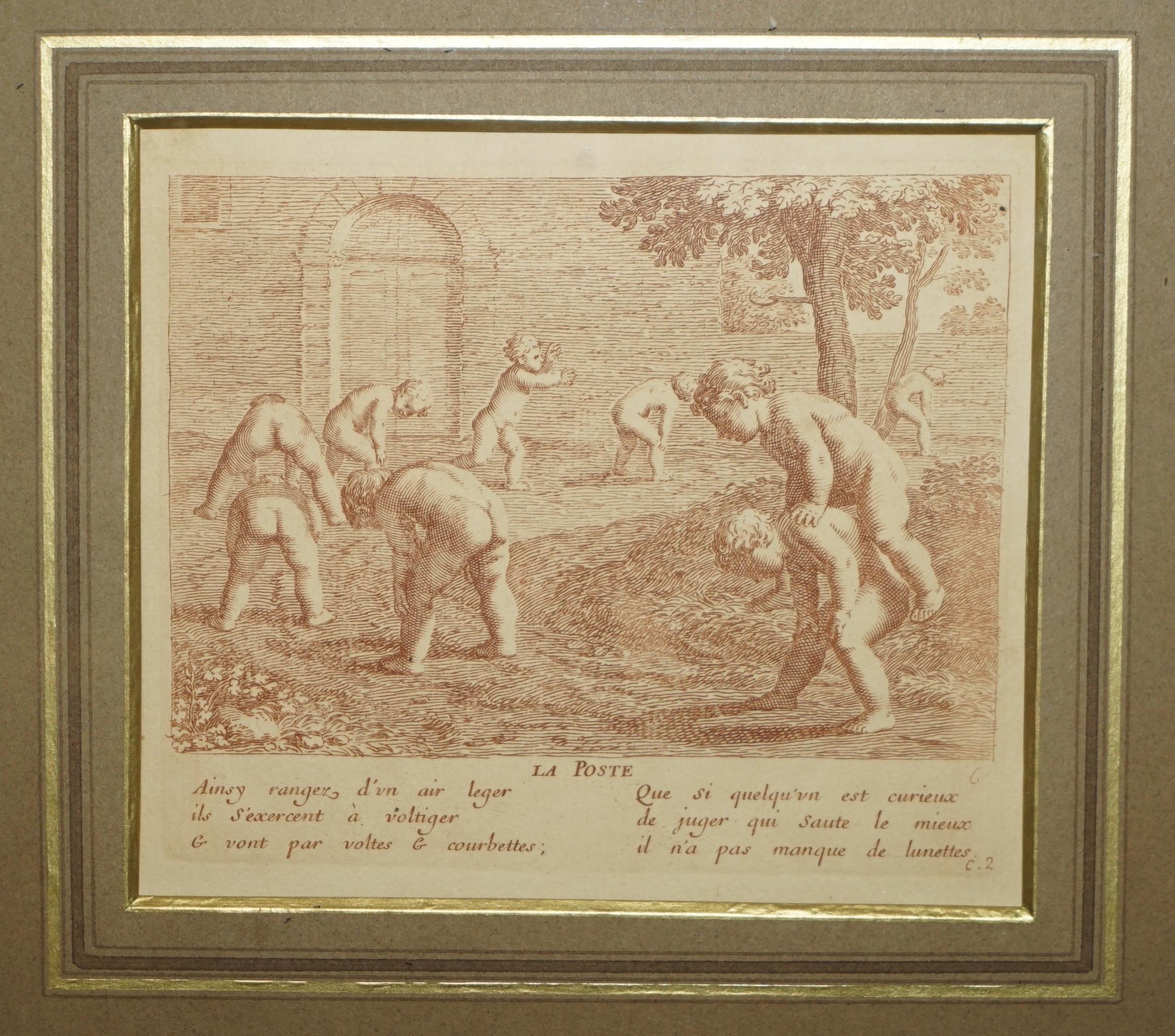 Milieu du XVIIIe siècle 1750 ENSEMBLE DE 12 GRAVURES EN PLAQUE DE CUIVRE DE SEPIA D'AMORINI 
