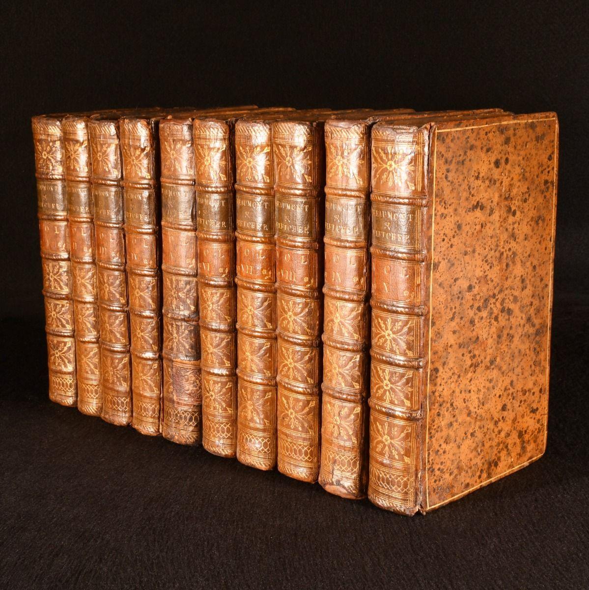 Una prima edizione completa delle opere di questi due celebri drammaturghi del Rinascimento, rilegata in dieci volumi.

a prima edizione integrale delle opere di questi due drammaturghi, completa in dieci volumi.

Rilegato uniformemente in