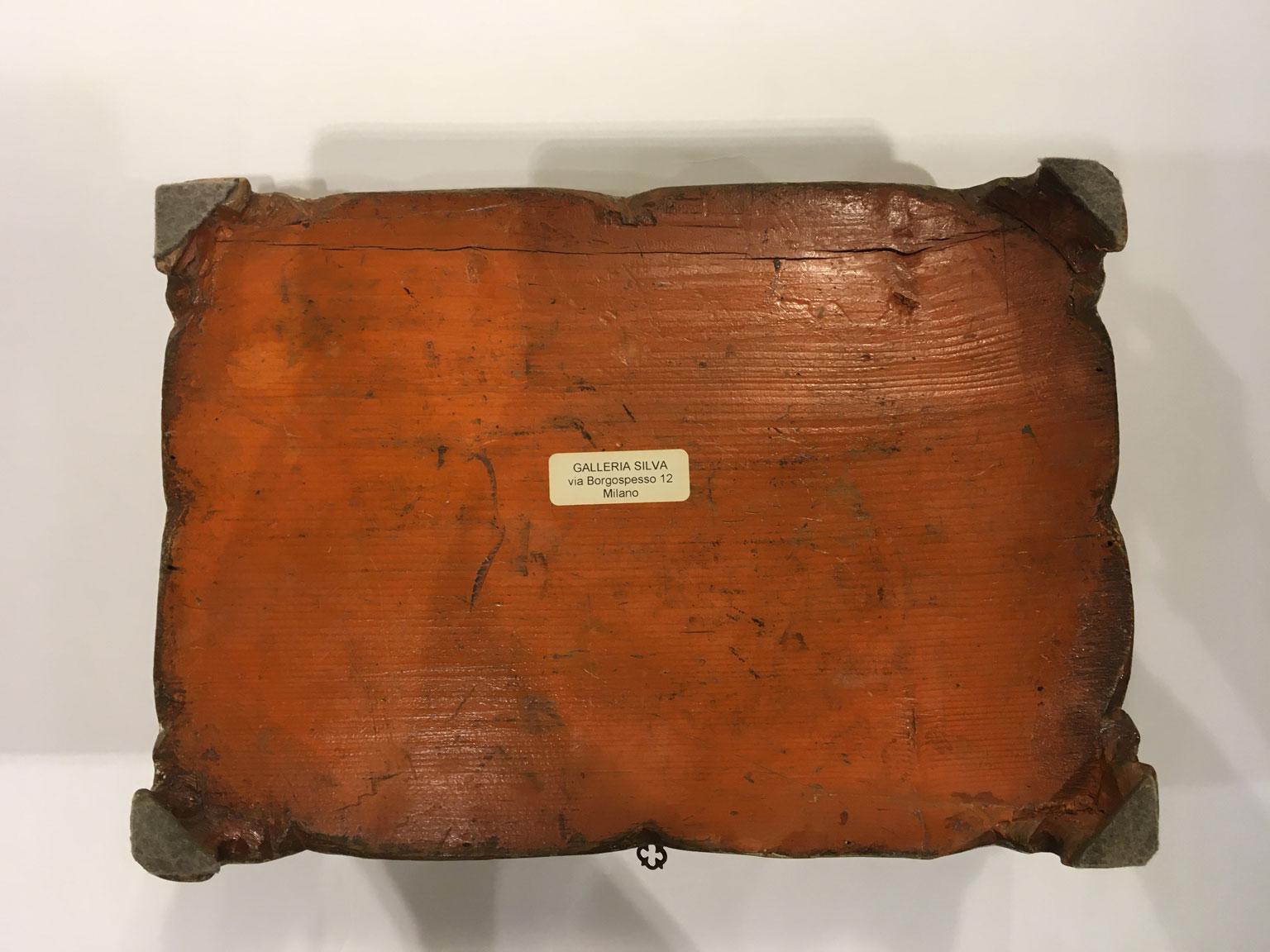 1750 Venecia Italia Rococó Caja de madera lacada amarilla y joyero en venta 7