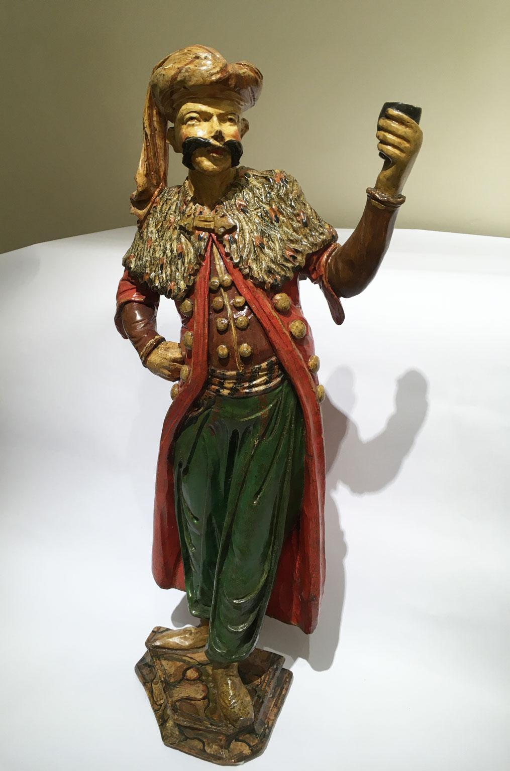 1750 Venecia Italia Escultura lacada policromada y grabada en madera en venta 6