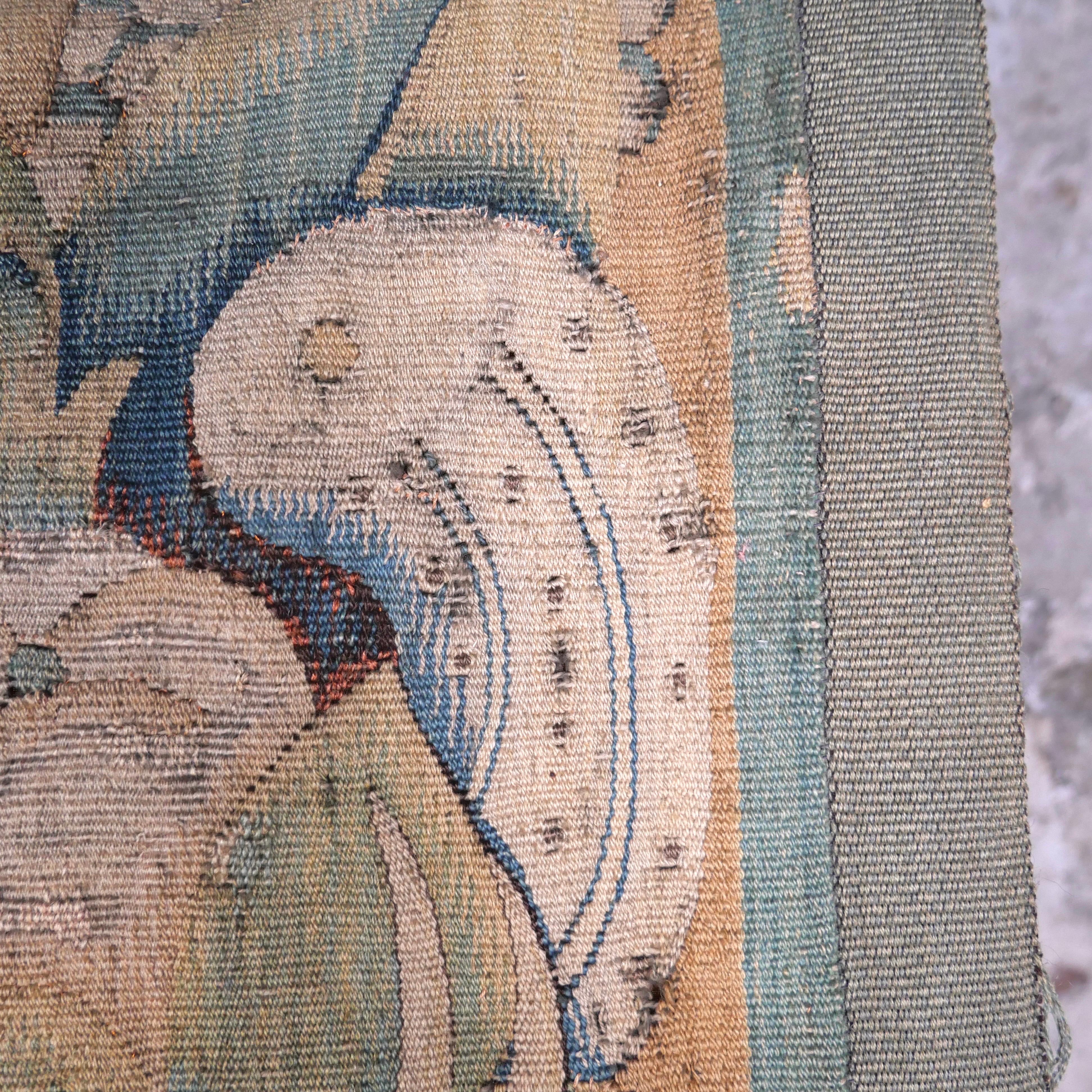 Flämischer Wandteppich Feuilles d'Aristoloche von 1750 (Wolle) im Angebot