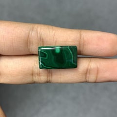 17.51 Carat Bright Green Malachite Stone Rectangular Shape