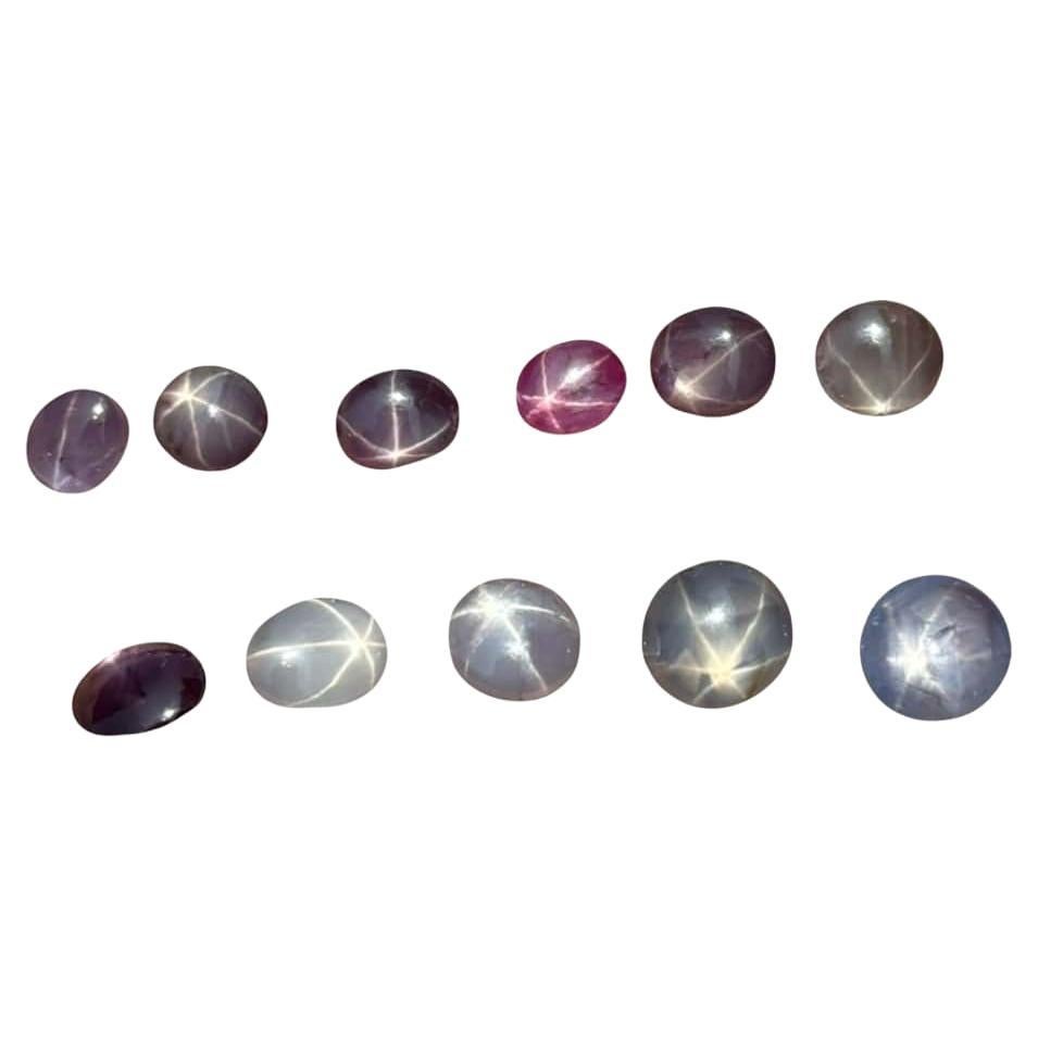 17.55 Carat Star Sapphires Lot For Sale