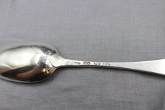 1755 London Sterling Silver Hanoverian Pattern Tablespoon by John Cafe