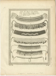 1757 Native American Tribal Adornments – Feathered Headdresses, Belts & Jewelry