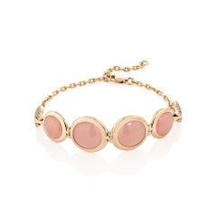 Sunita Nahata 17.58 Carat Guava Quartz Necklace in 18KRG with Diamond.
