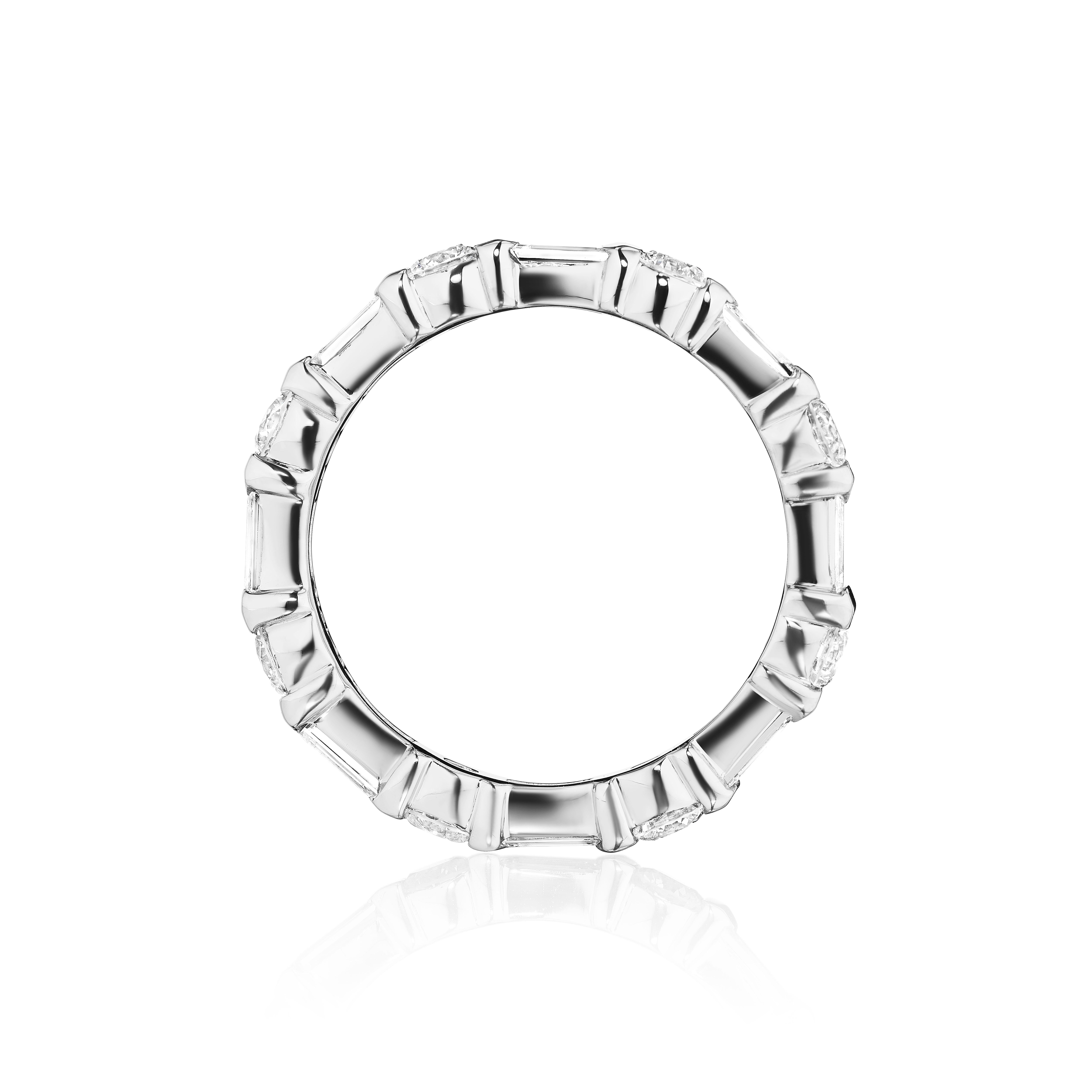 baguette diamond band ring