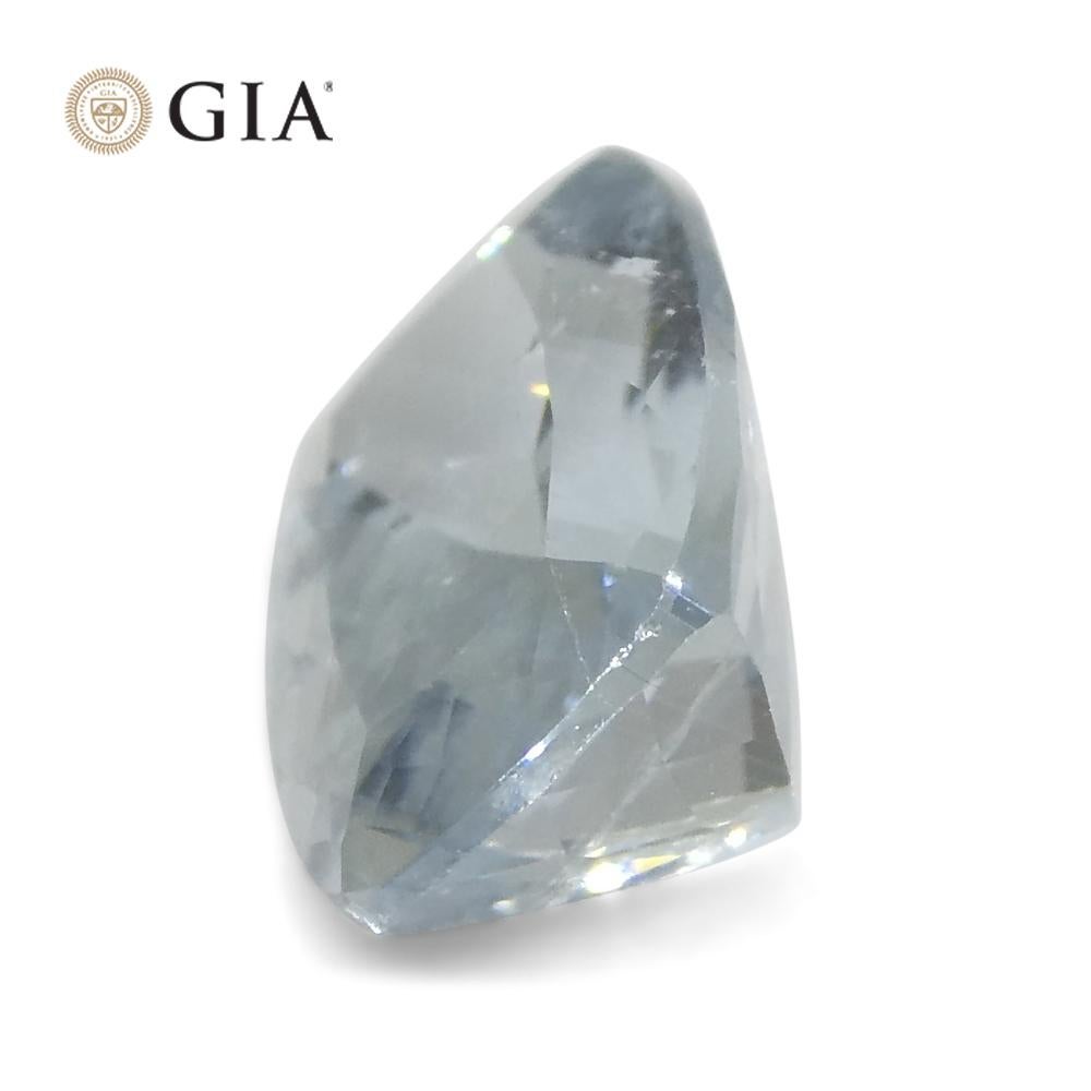 1.75 Carat Cushion Blue Paraiba Tourmaline GIA Certified Mozambique For Sale 5