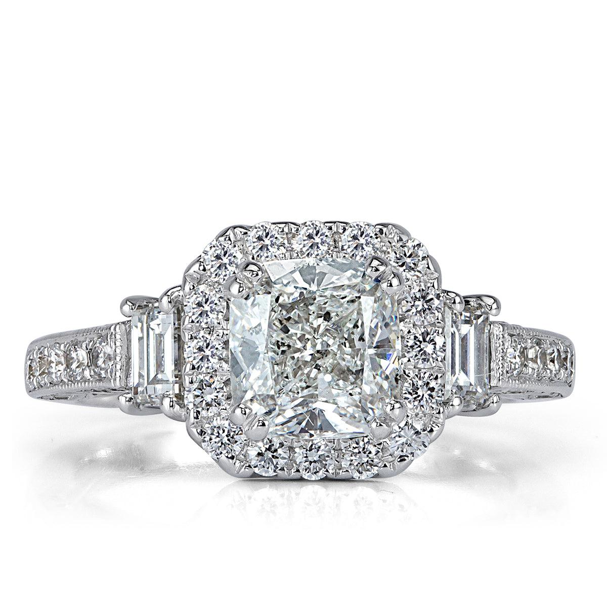 1.75ct Cushion Cut Diamond Engagement Ring For Sale