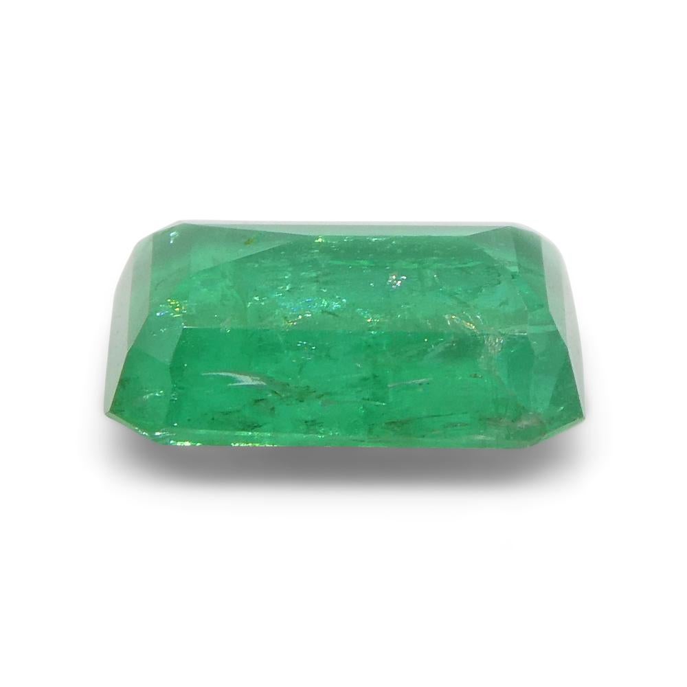 1.75 Karat Smaragd im Smaragdschliff Grüner Smaragd aus Zambia im Angebot 3