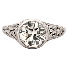 1.75ct. Bague de fiançailles pour femme filigrane