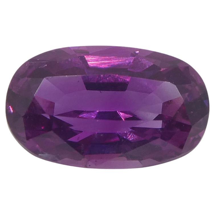 1.75ct Oval Pink-Purple Sapphire GIA Certified Pakistan / Kashmir For Sale