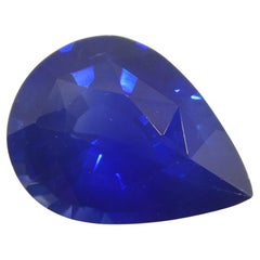 1.75ct Saphir bleu poire certifié GIA Sri Lanka  