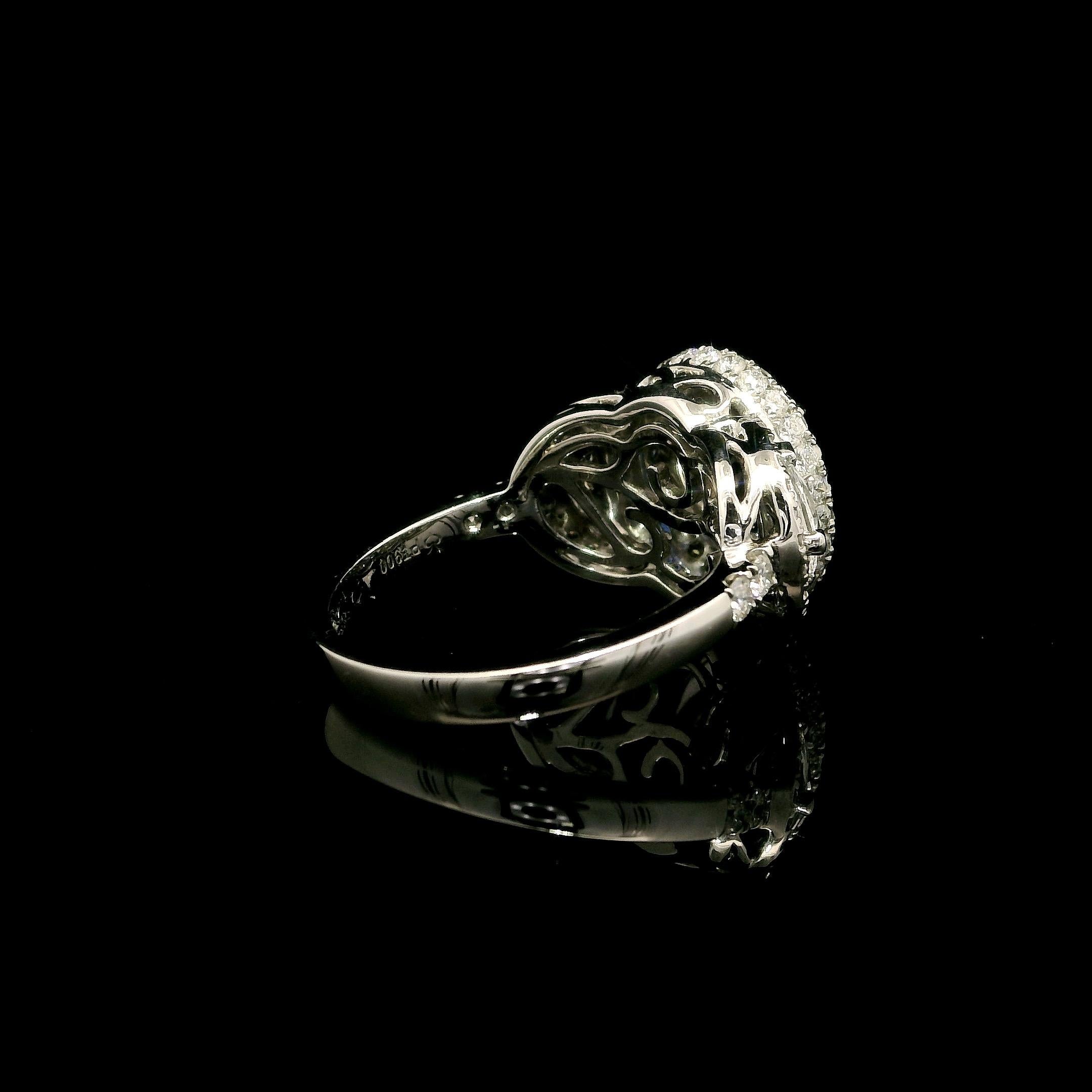 Anello con zaffiro e diamante da 1,75 carati in vendita 6
