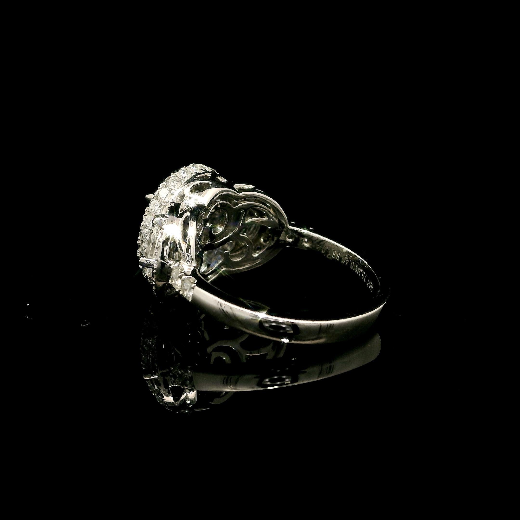 Anello con zaffiro e diamante da 1,75 carati in vendita 4