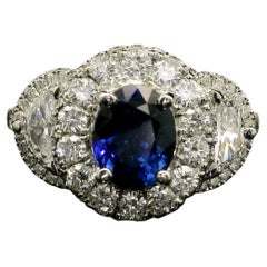 1.75ct Sapphire & Diamond Ring -