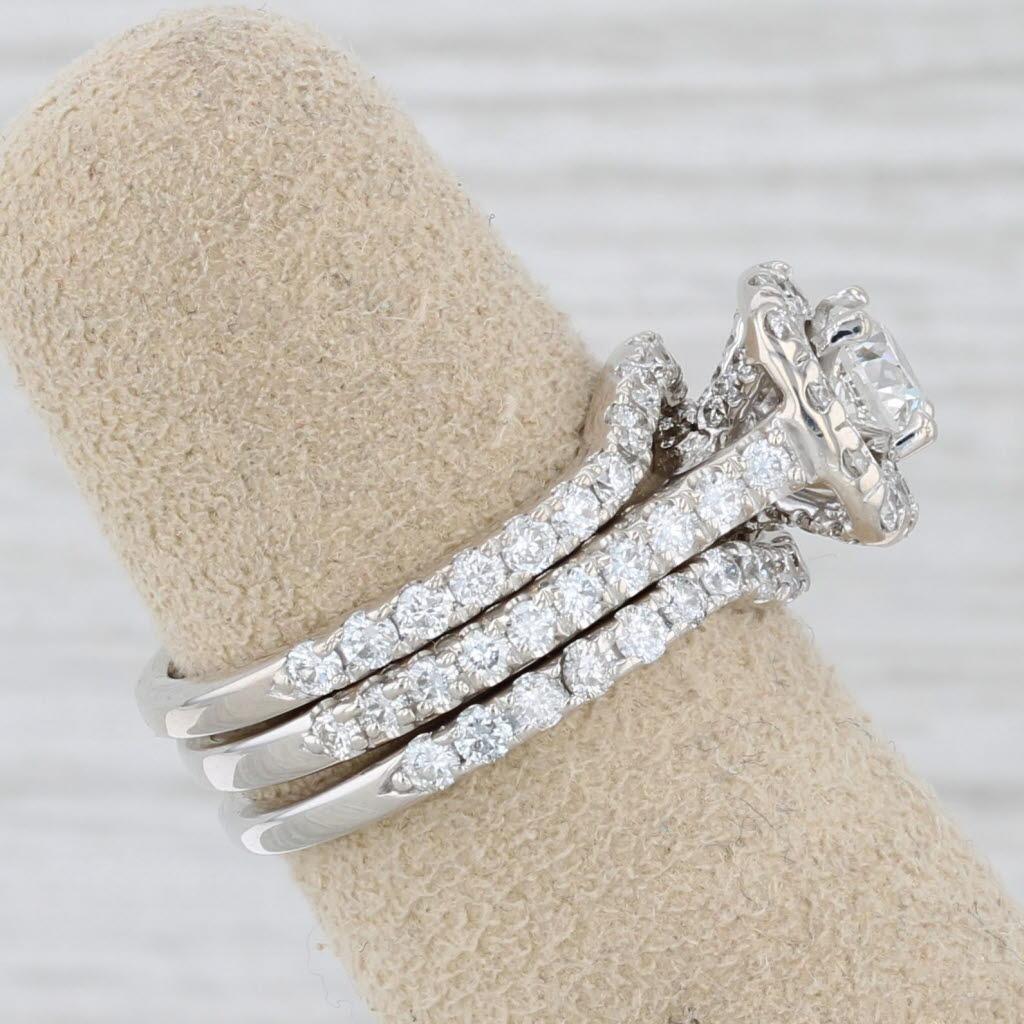 De las mujeres 1,75 ctw Diamante Contorneado Alianzas Anillo de compromiso Oro de 14k Neil Lane en venta