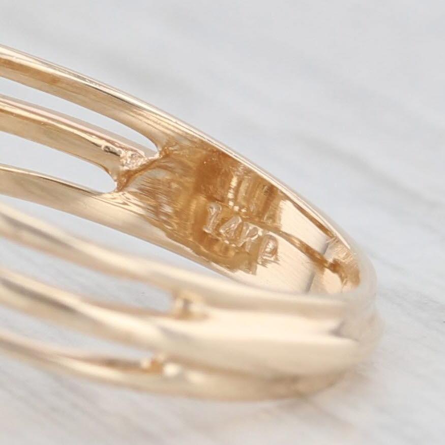 Round Cut 1.75ctw Diamond Cluster Teardrop Ring 14k Yellow Gold Size 5.5 Cocktail For Sale