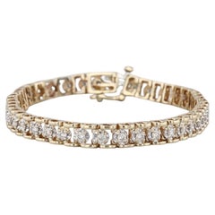 1.75ctw Diamond Tennis Bracelet 14k Yellow Gold 7.5" 6mm