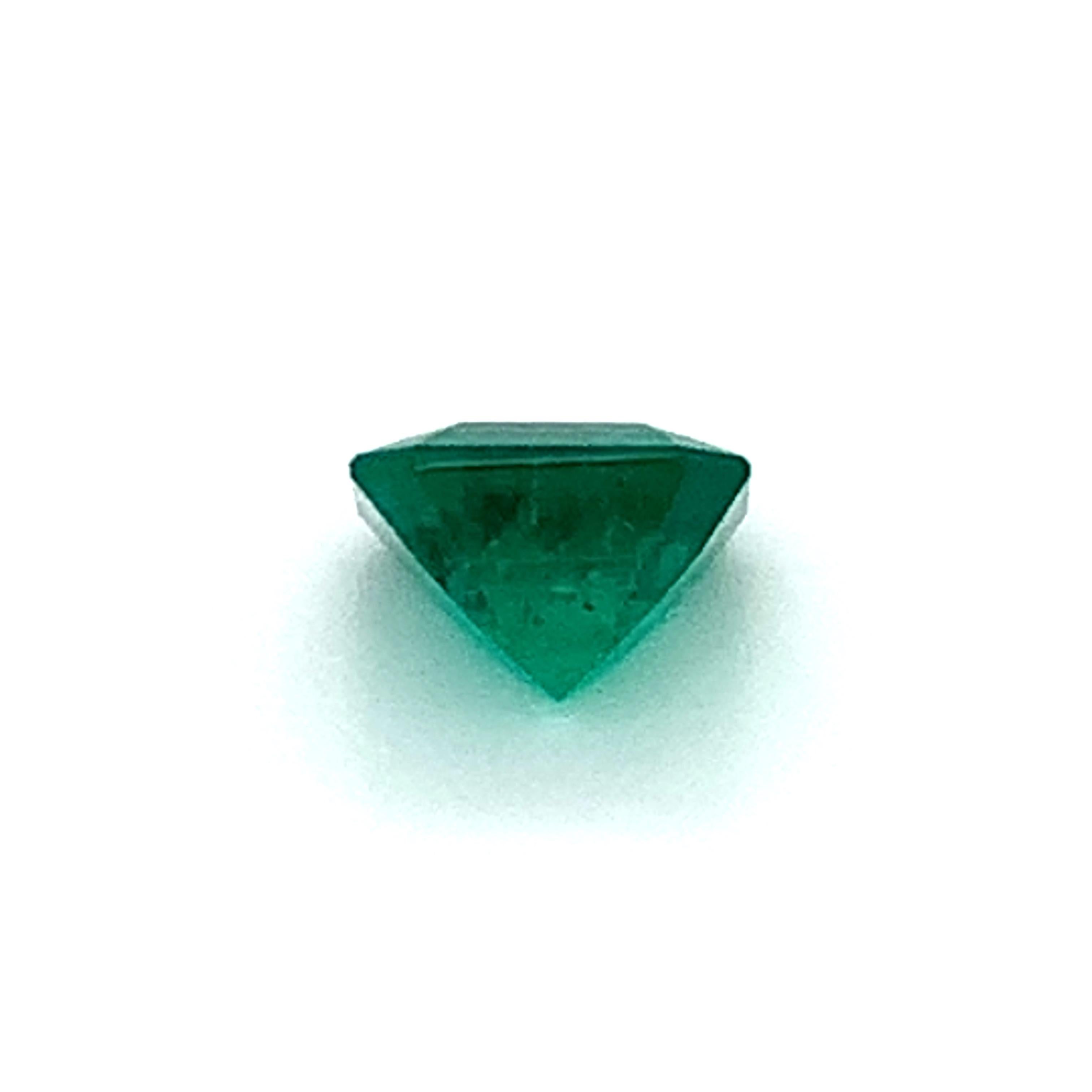 1.76 Carat Brazilian Emerald, Unset Loose Gemstone, GIA Certified  For Sale 1