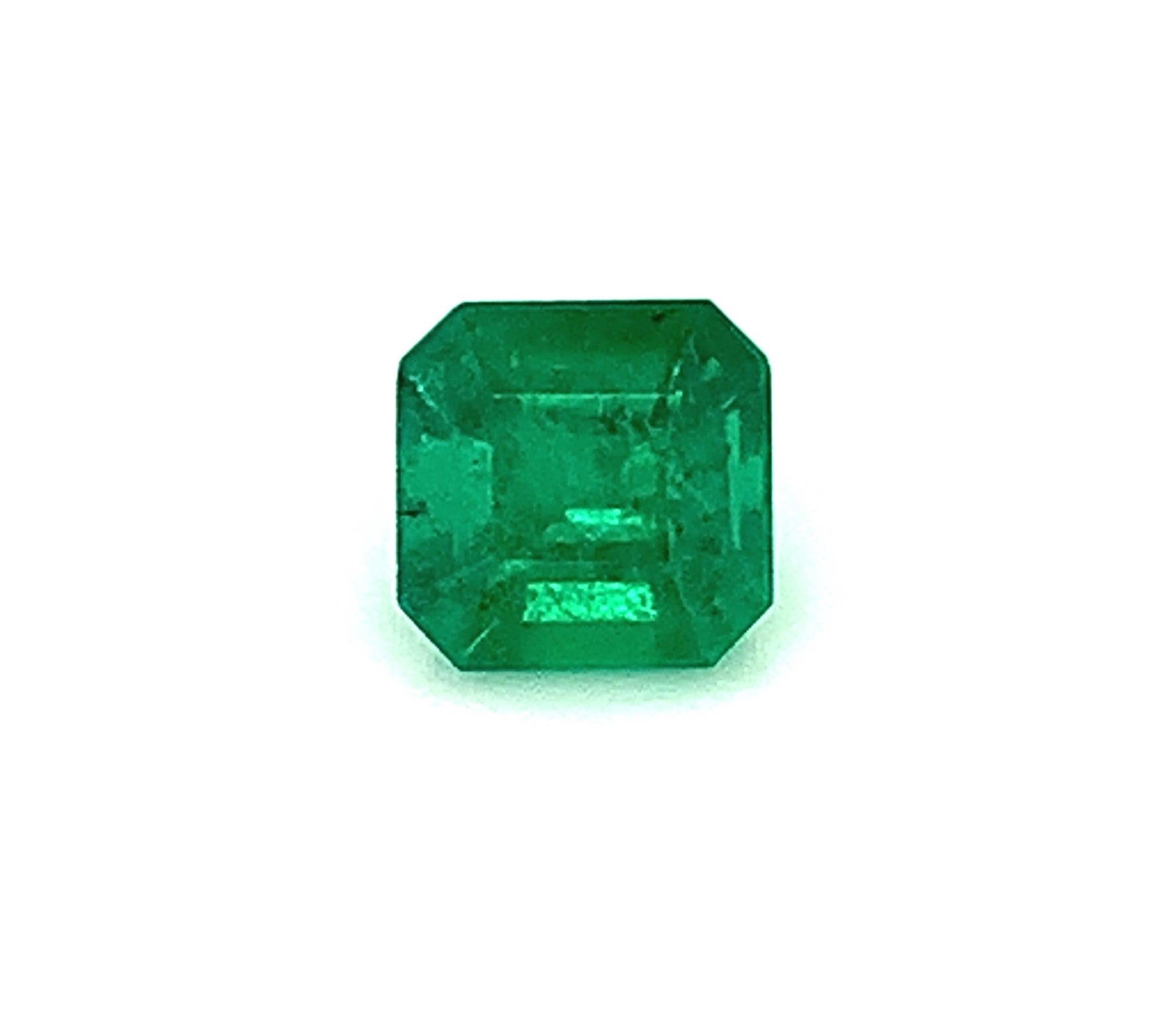 1.76 Carat Brazilian Emerald, Unset Loose Gemstone, GIA Certified  For Sale 3