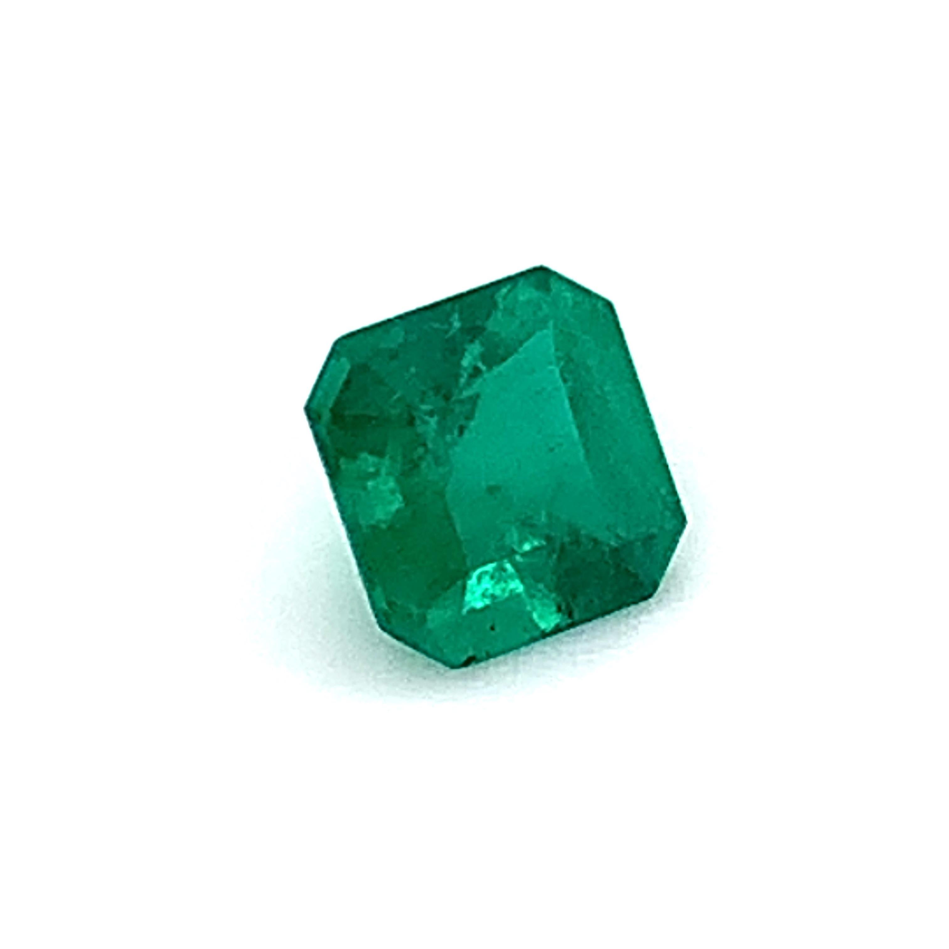 Artisan 1.76 Carat Brazilian Emerald, Unset Loose Gemstone, GIA Certified  For Sale