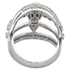 1.76 Carat Diamond Illusion Wedding Ring in 18 Karat Gold